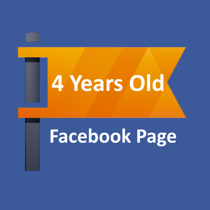 4 year old blank Facebook page, name changable